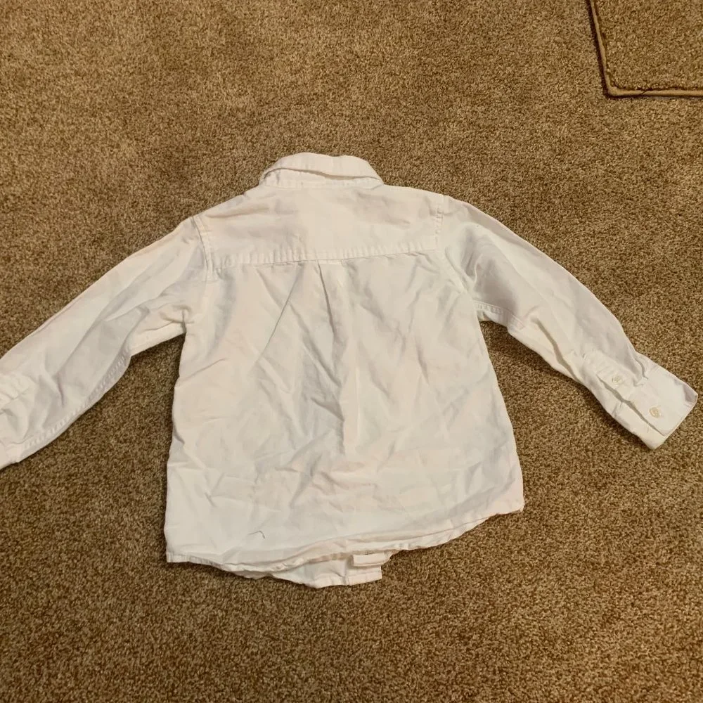 GYMBOREE WHITE BUTTON UP SHIRT